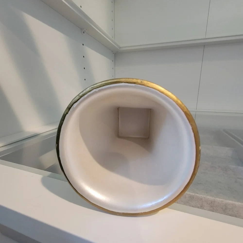 Veratex Bathroom Makeup, Toothbrush Trinkets holder (Gold Collection)